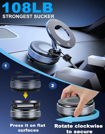 Vacuum Magnetic Phone Holder